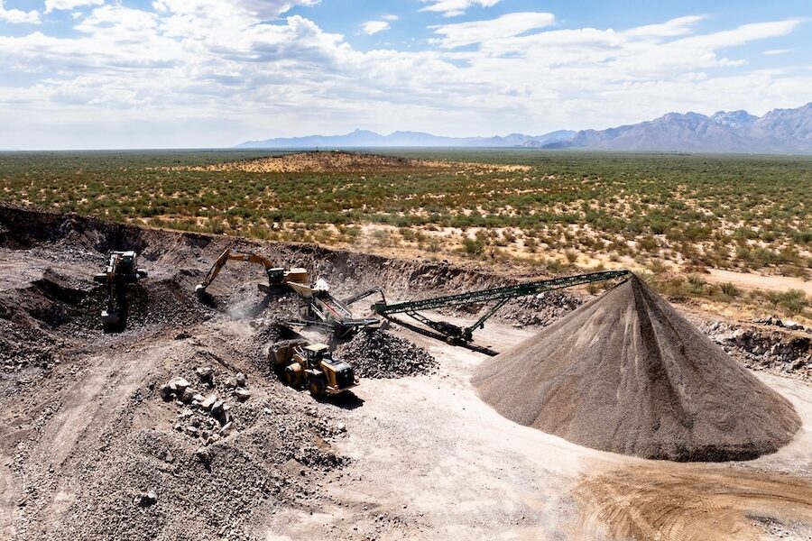 Mining operation in Tucson, Arizona